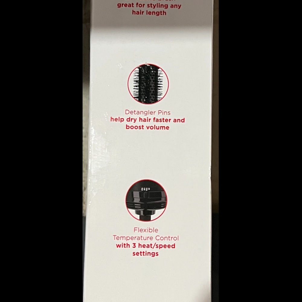 Revlon Round Brush Dryer & Styler - Red and Black - Picture 2 of 5